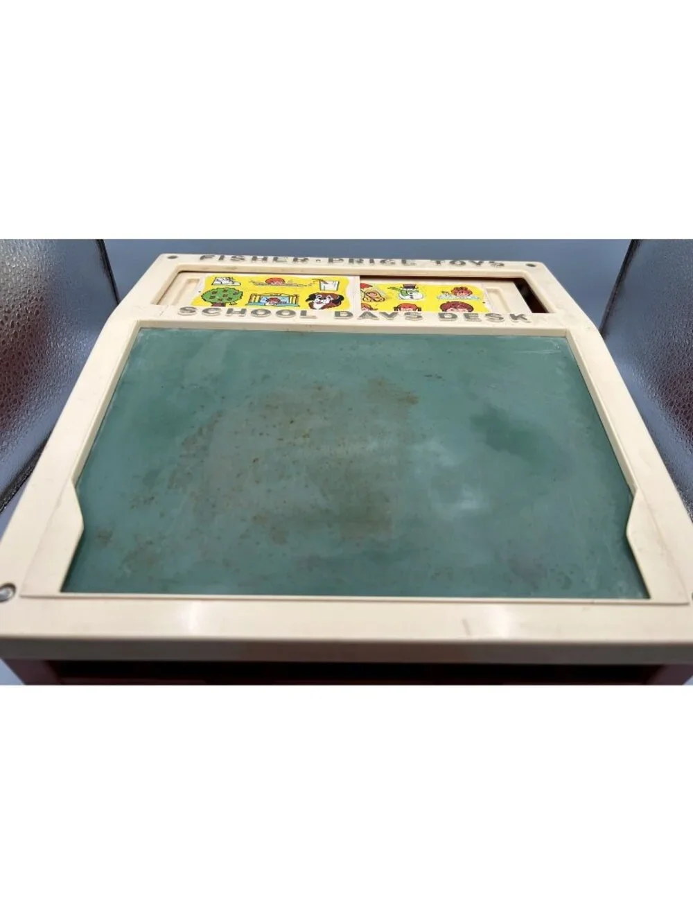 1972 Vintage Fisher Price School Days Desk  NOT Complete READ